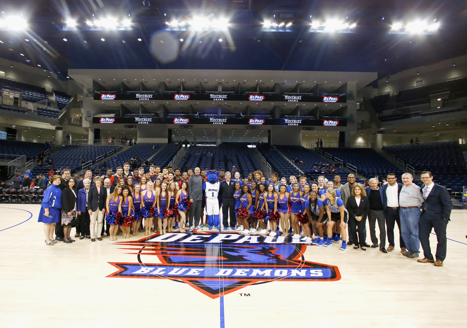 The arena is the newest home to DePaul University men's and women's basketballs teams, as well as Chicago's WNBA team, the Chicago Sky. (Steve Woltmann/DePaul Athletics)